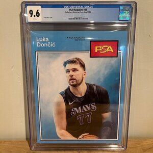 May 2024 PSA Magazine Luka Doncic Dallas Mavericks CGC 9.6 POP 5